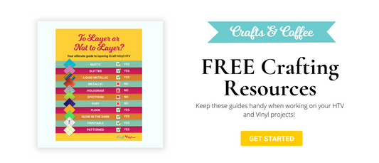Free Vinyl Craft Resources: Sizing Chart, Heat Settings & More