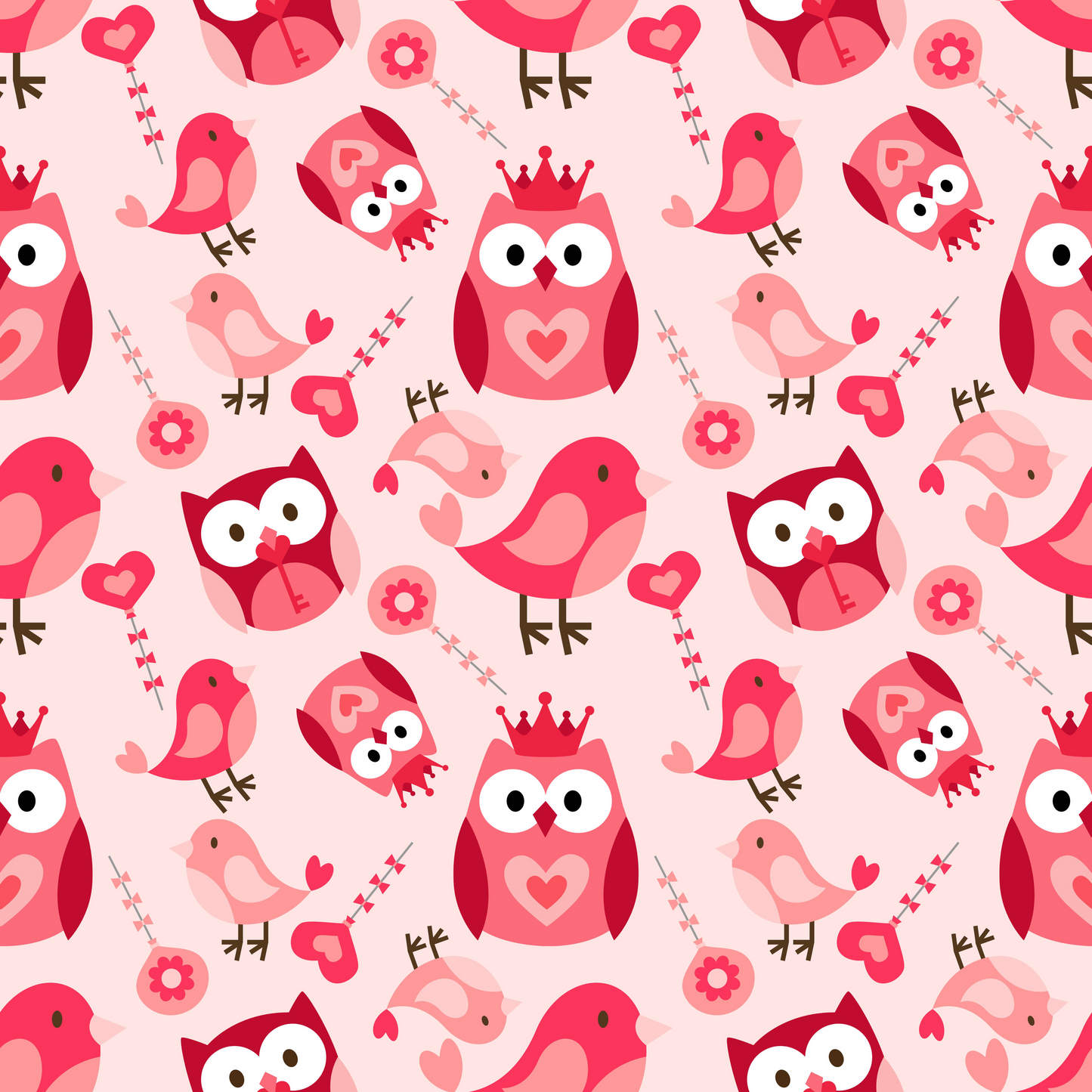 Love Birds 12x12 Patterned Vinyl Sheet