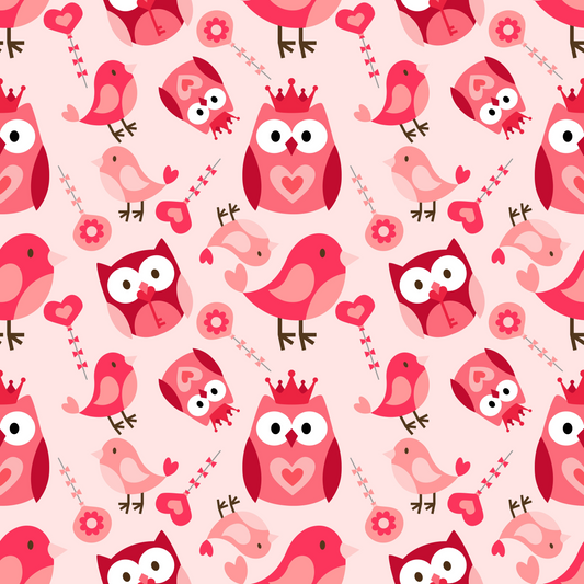 Love Birds 12x12 Patterned Vinyl Sheet