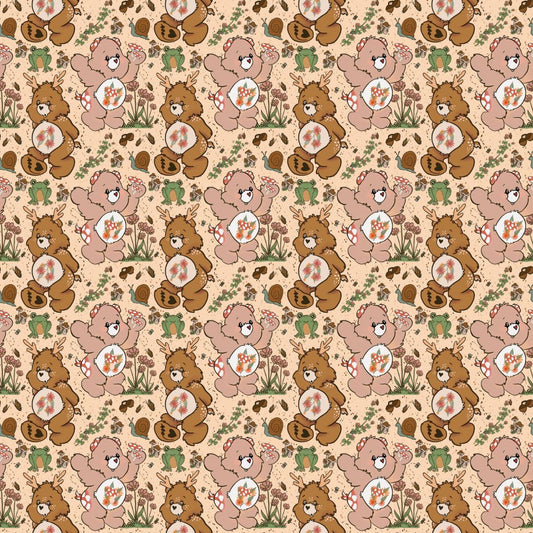 Woodland Bears that Care 12x12 Patterned Vinyl Sheet