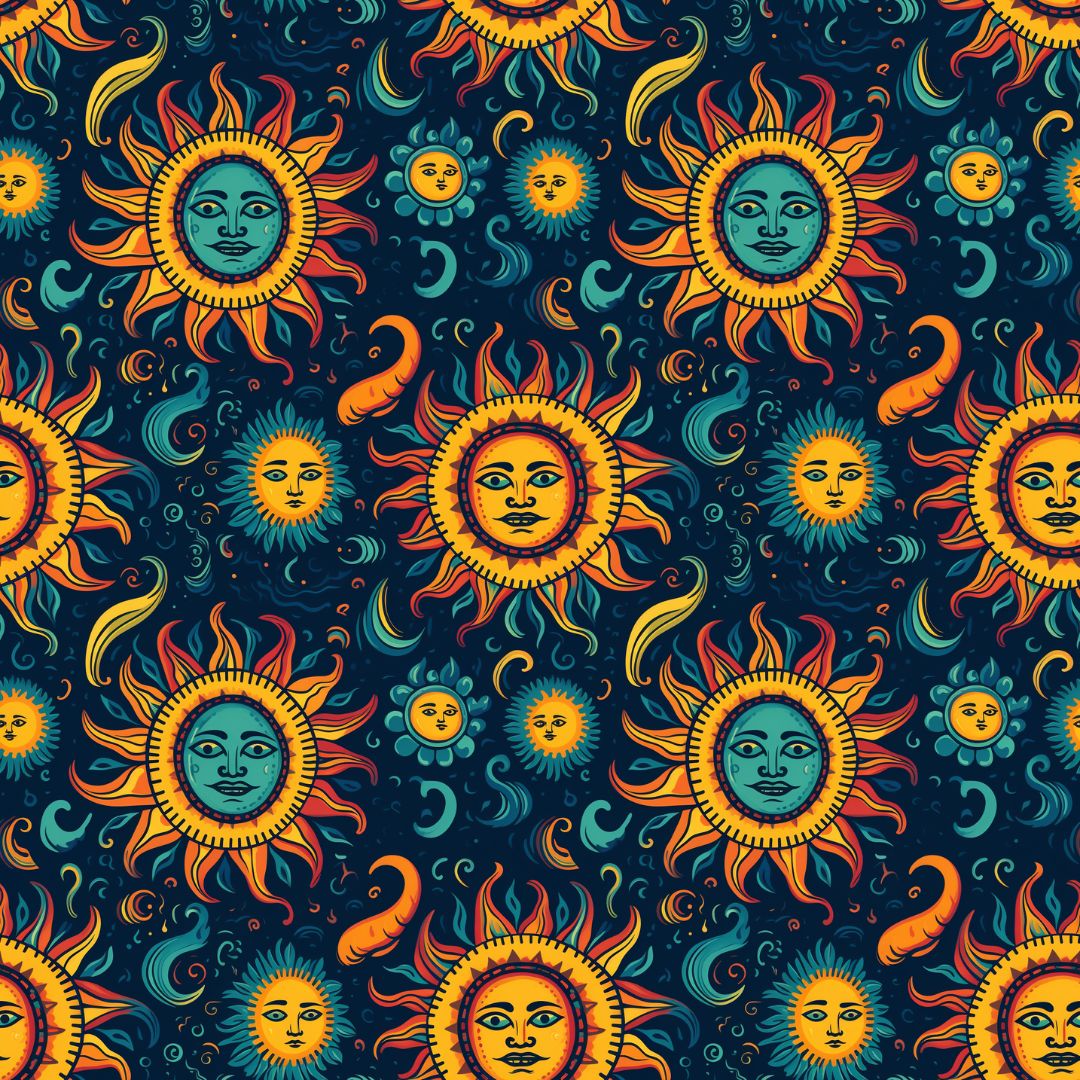 Sun & Moon 12x12 Patterned Vinyl Sheet