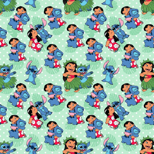 Lilo & Stitch Love 12x12 Patterned Vinyl Sheet