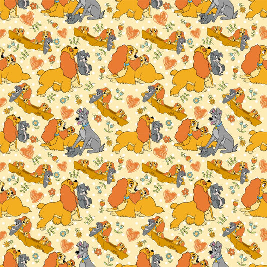Dog Family 12x12 Patterned Vinyl Sheet