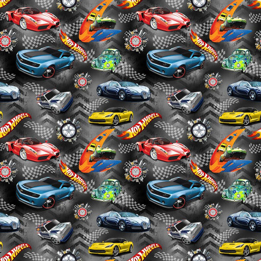 Toy Cars 12x12 Patterned Vinyl Sheet