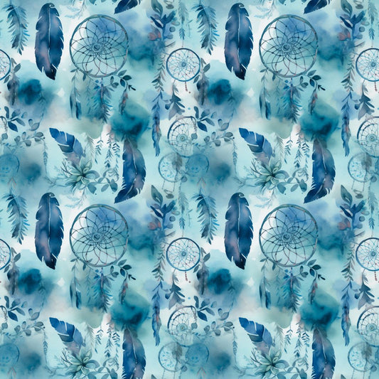 Blue Dreamcatchers 12x12 Patterned Vinyl Sheet