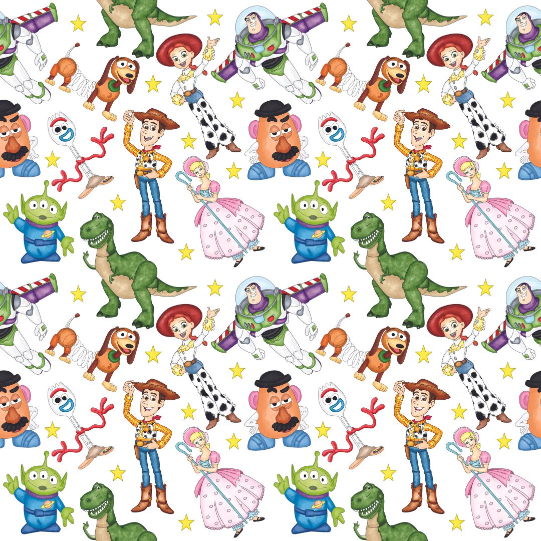 A Story About Toys 12x12 Patterned Vinyl Sheet