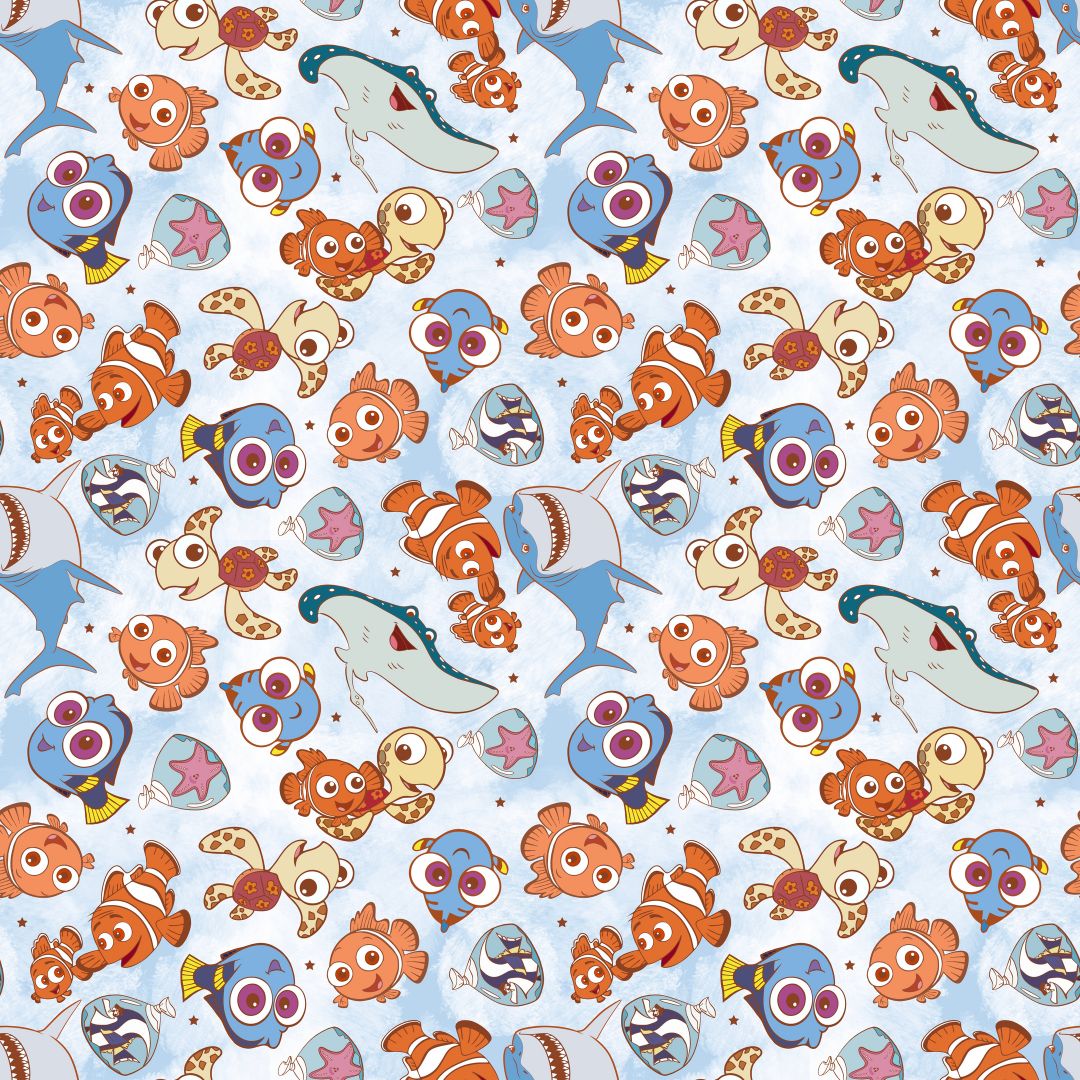 Friendly Fish 12x12 Patterned Vinyl Sheet