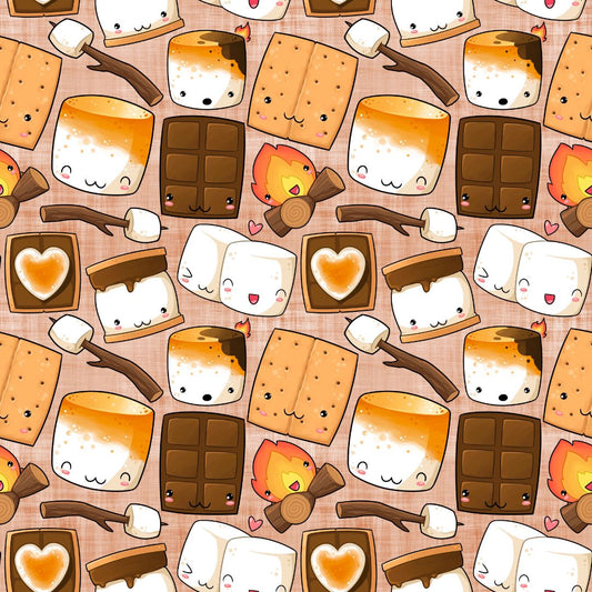 Summer Smores 12x12 Patterned Vinyl Sheet