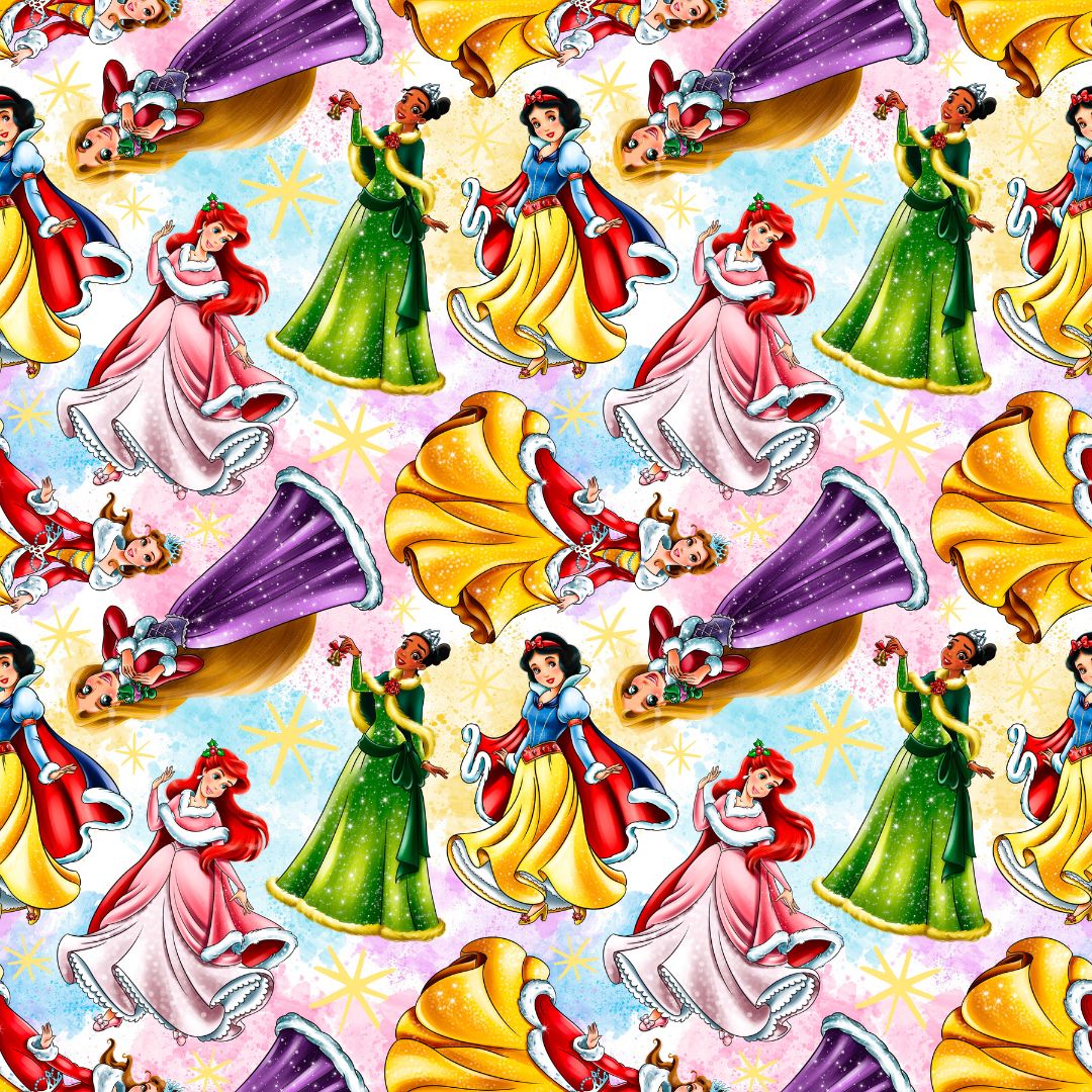Winter Princesses 12x12 Patterned Vinyl Sheet