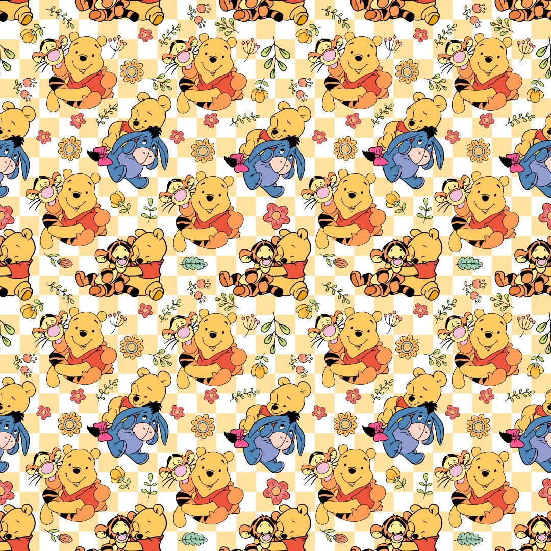 Pooh & Friends 12x12 Patterned Vinyl Sheet