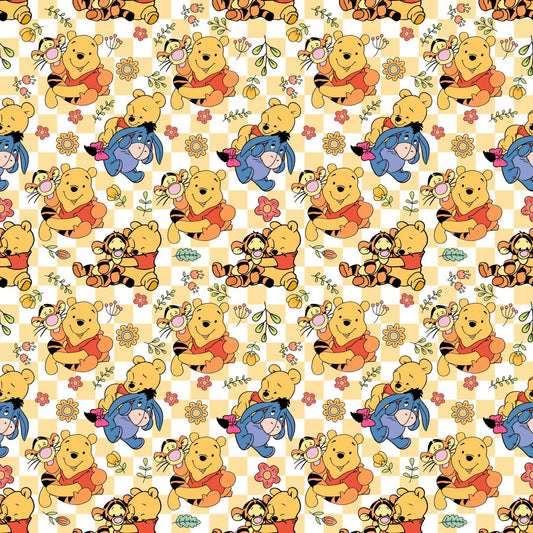 Pooh & Friends 12x12 Patterned Vinyl Sheet