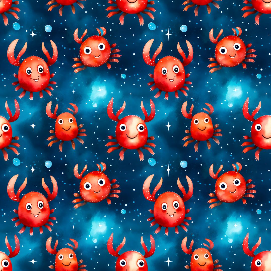 Cute Crabs 12x12 Patterned Vinyl Sheet