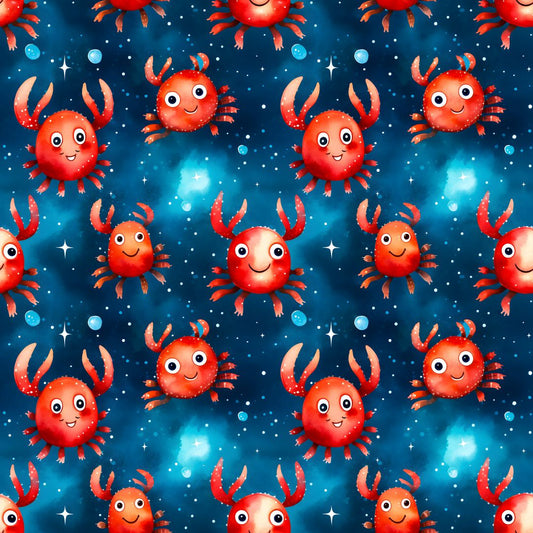 Cute Crabs 12x12 Patterned Vinyl Sheet