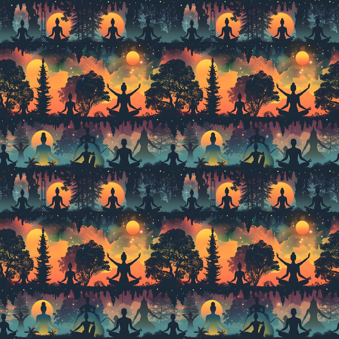 Sunrise Yoga 12x12 Patterned Vinyl Sheet