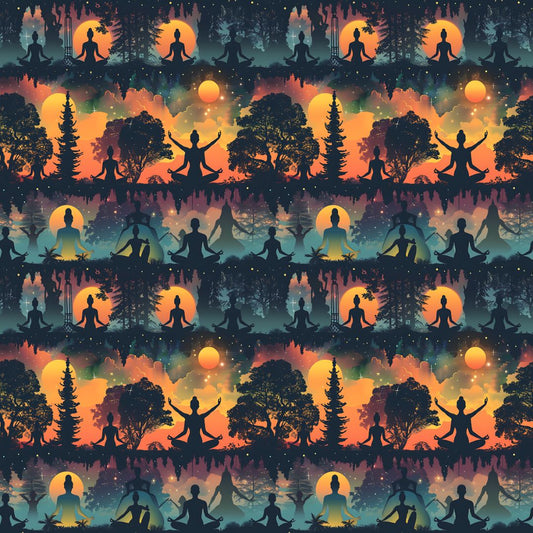 Sunrise Yoga 12x12 Patterned Vinyl Sheet