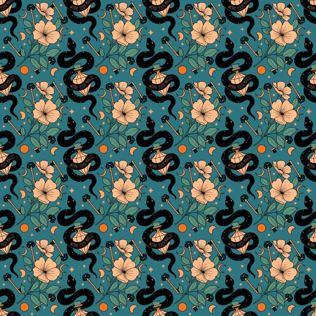Slithering Serpents 12x12 Patterned Vinyl Sheet