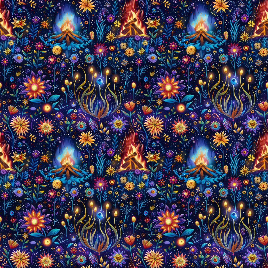 Mystical Campfire 12x12 Patterned Vinyl Sheet