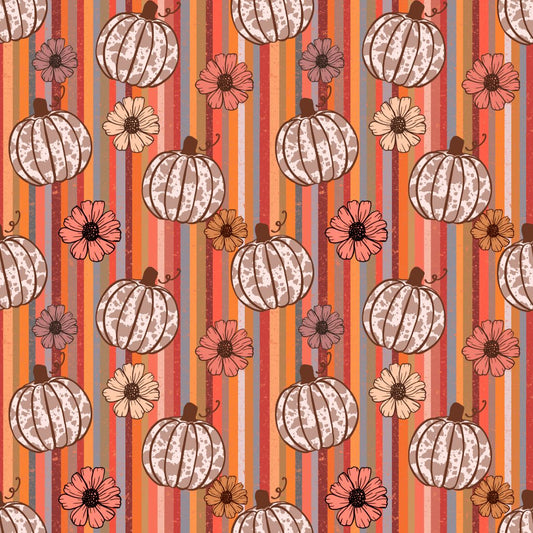 Cow Print Pumpkins 12x12 Patterned Vinyl Sheet