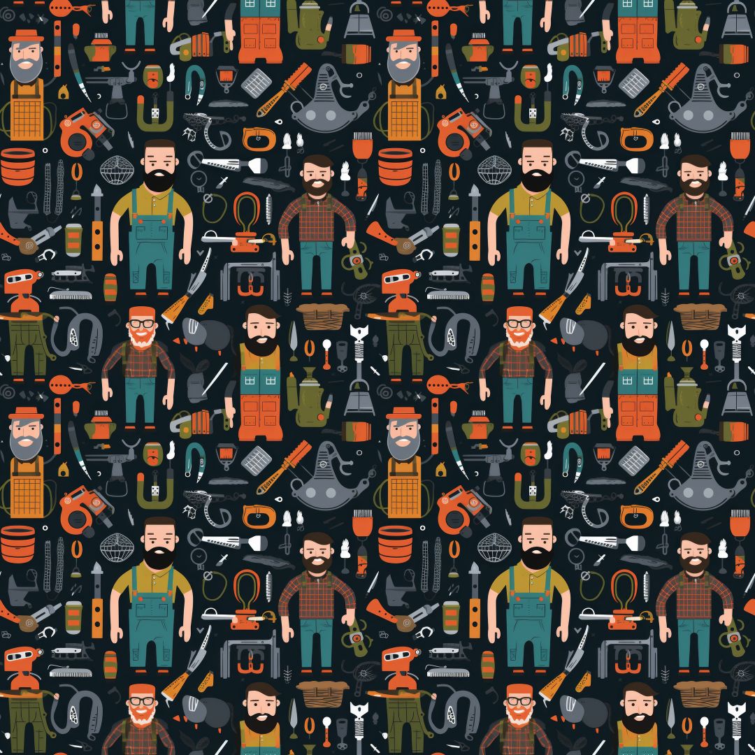 Working Dad 12x12 Patterned Vinyl Sheet