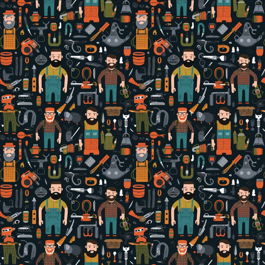 Working Dad 12x12 Patterned Vinyl Sheet