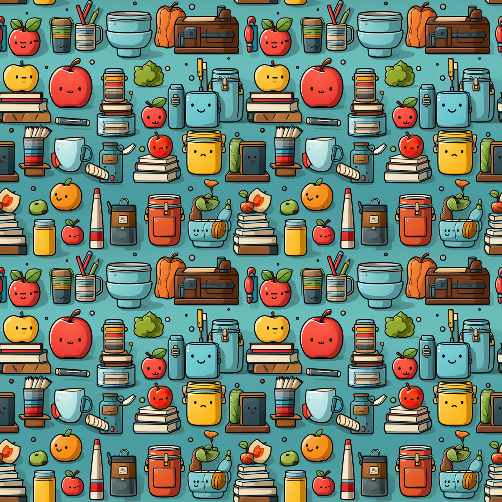 The Back to School Basics 12x12 Patterned Vinyl Sheet