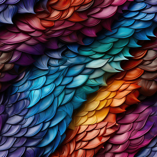 Dragon Scales 12x12 Patterned Vinyl Sheet