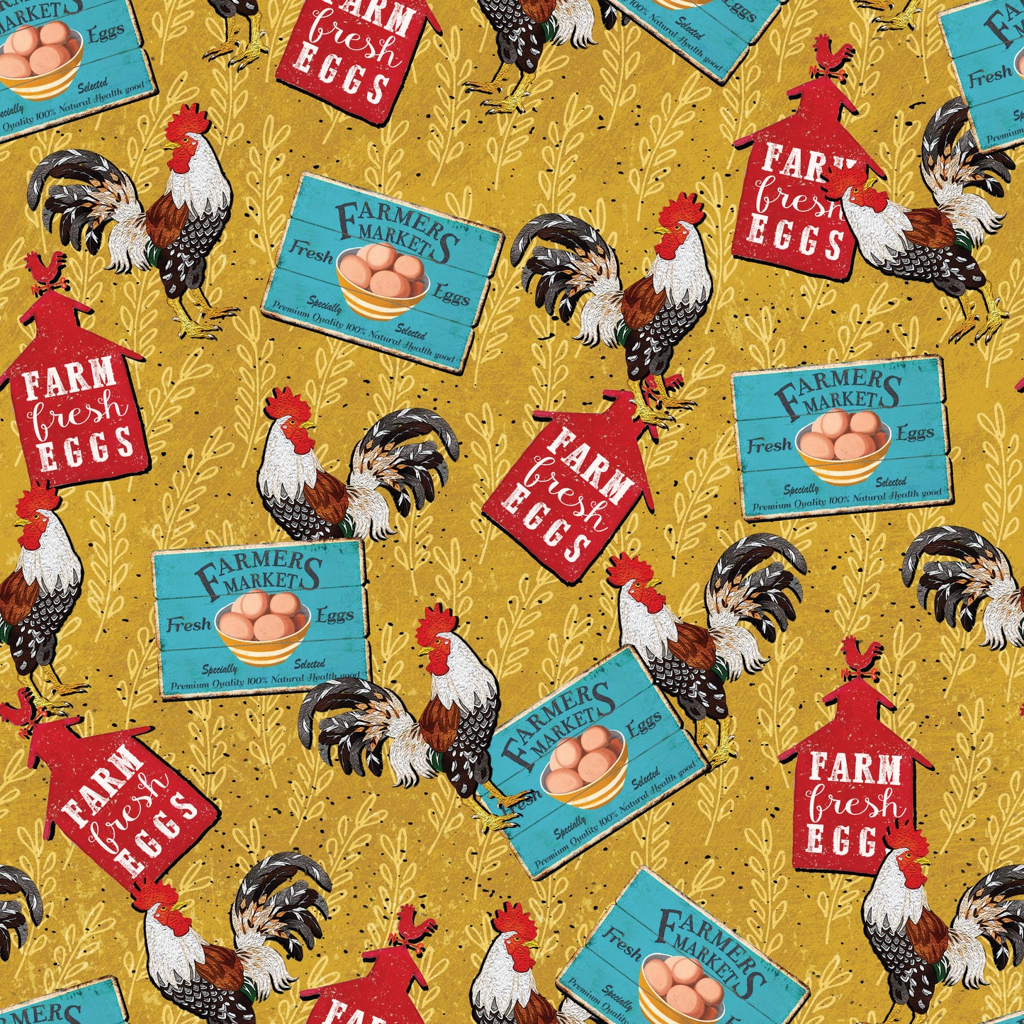 Farm Fresh Eggs 12x12 Patterned Vinyl Sheet