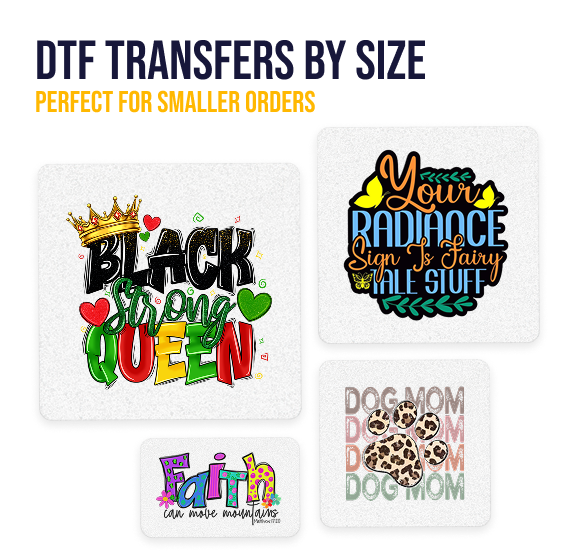 DTF Transfers By Size