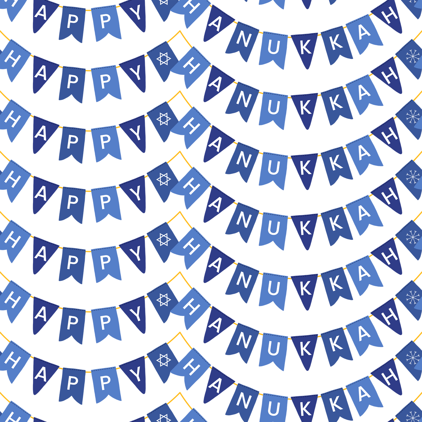 Hanukkah Banner 12x12 Patterned Vinyl Sheet