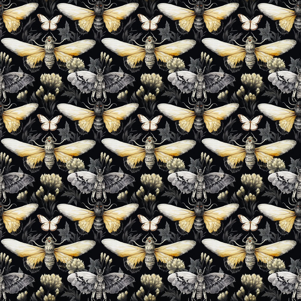 Moths & Butterflies 12x12 Patterned Vinyl Sheet