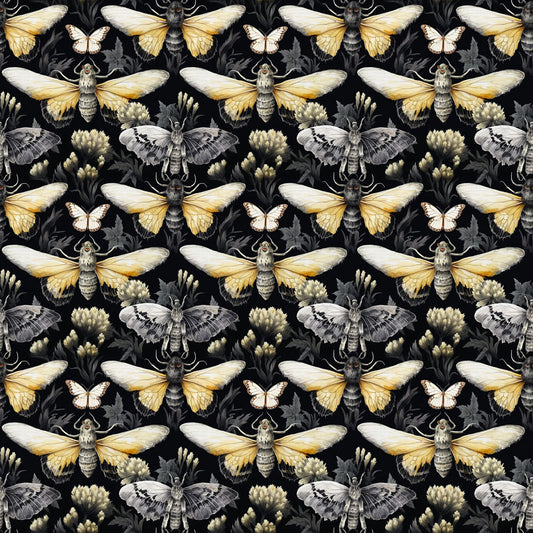 Moths & Butterflies 12x12 Patterned Vinyl Sheet