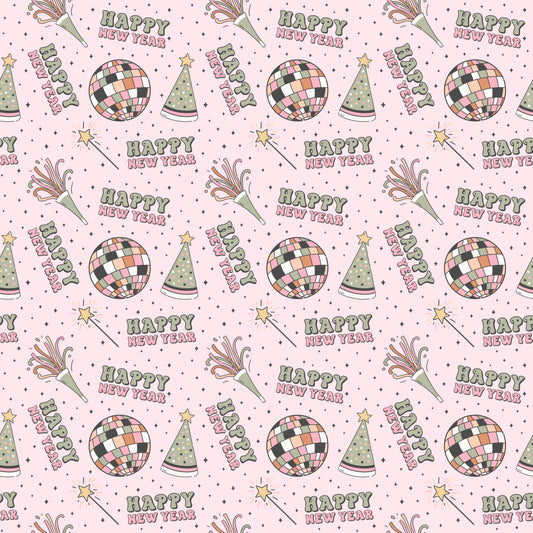 Pink New Year 12x12 Patterned Vinyl Sheet