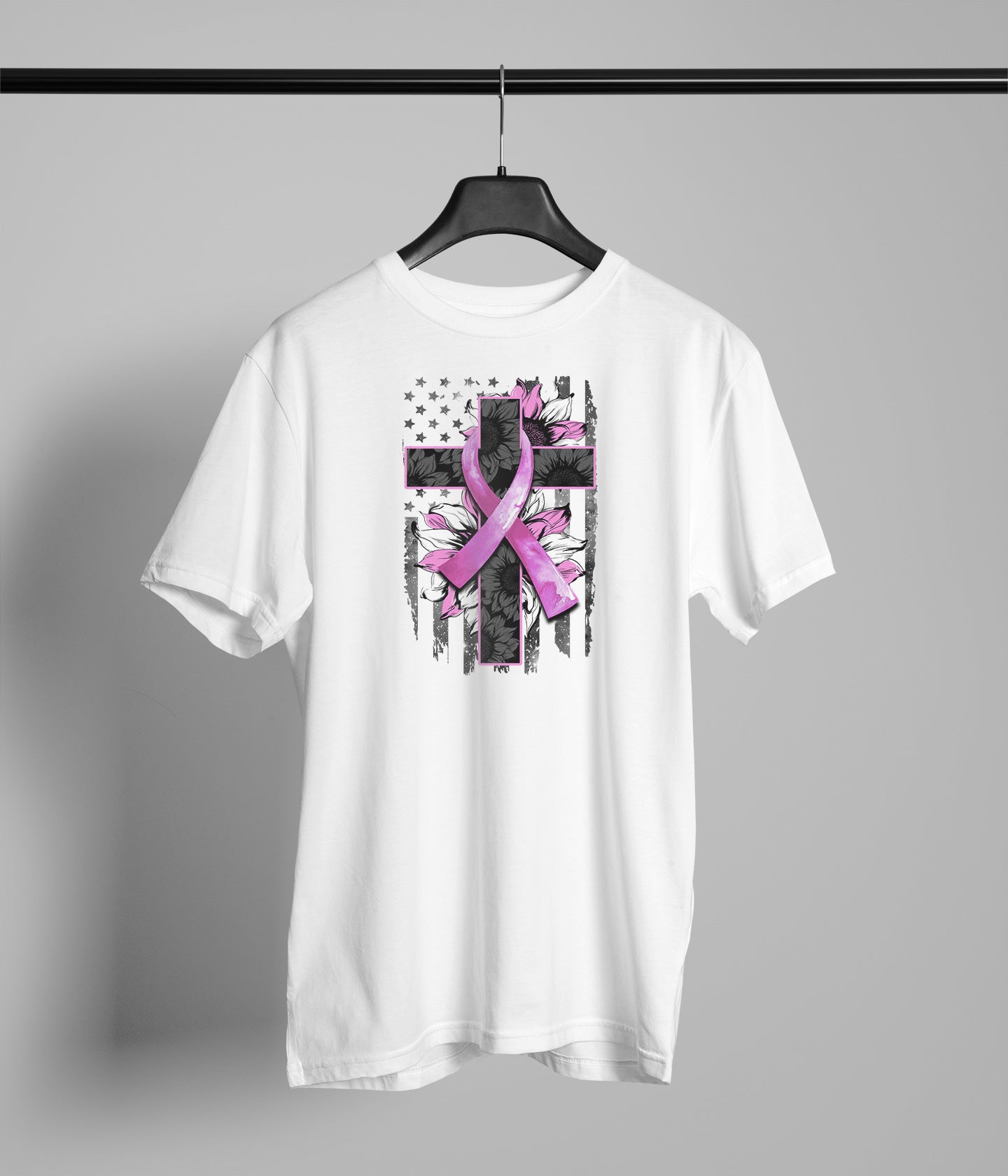 Breast Cancer Cross flag