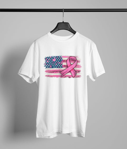 Breast Cancer Ribbon Flag