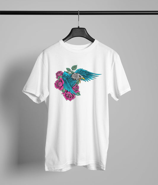 eagle with roses
