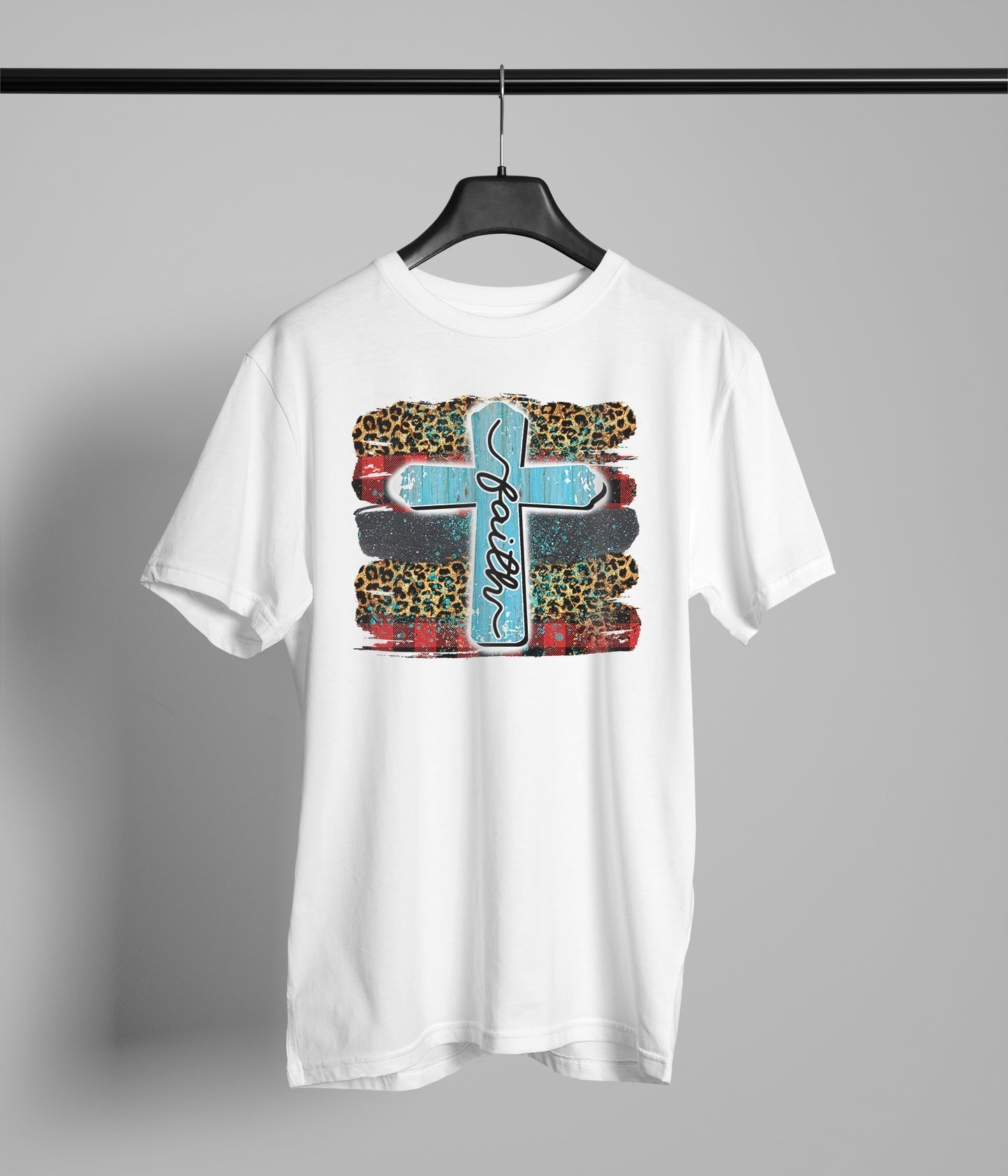 Faith Leopard Buffalo Brush Stroke