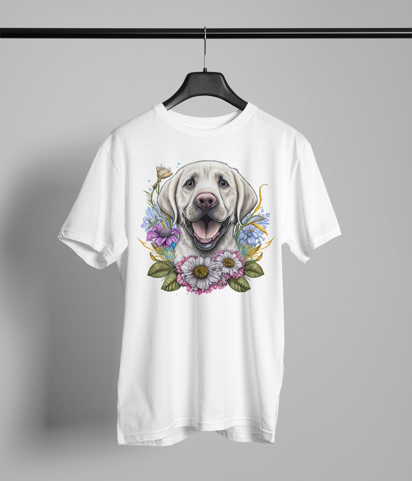 Adorable Floral Dog