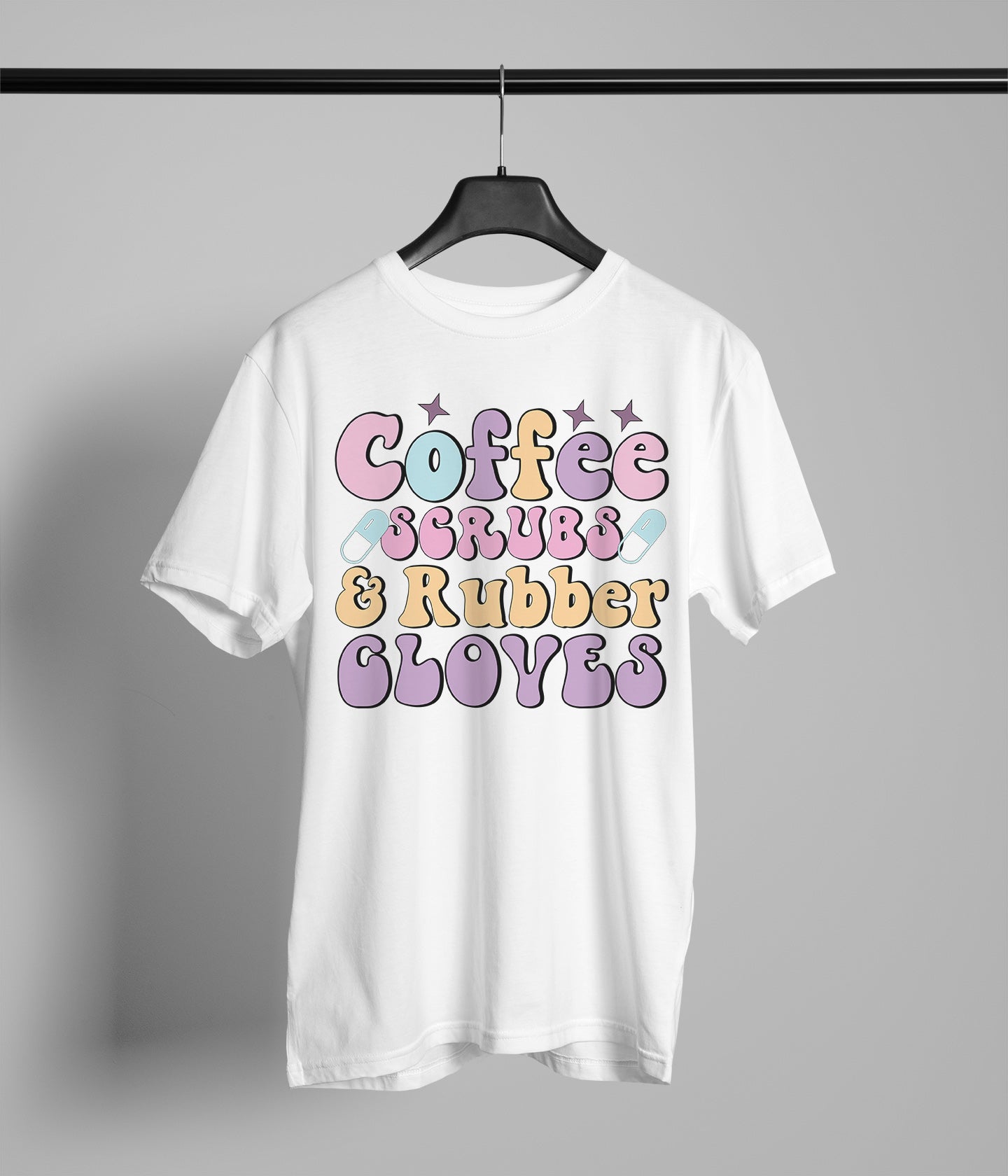 Coffee Scrubs And Rubber Gloves
