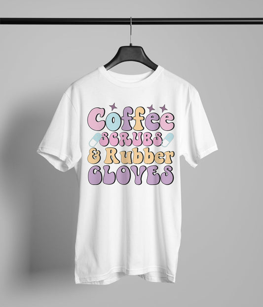 Coffee Scrubs And Rubber Gloves