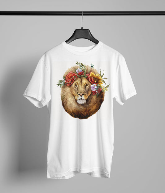 Lion With a Flower