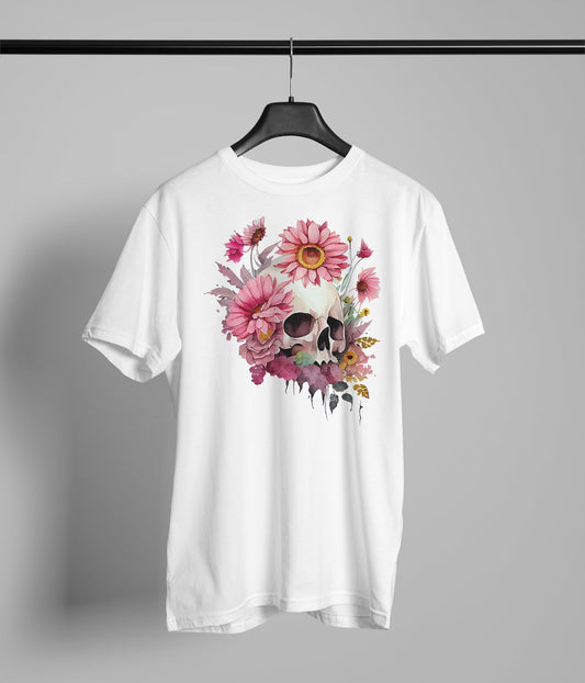 Skull with Flower