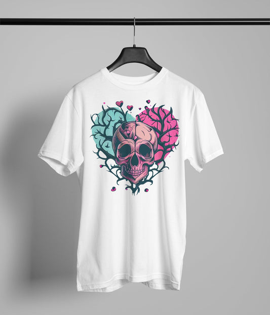 Dual Heart Skull