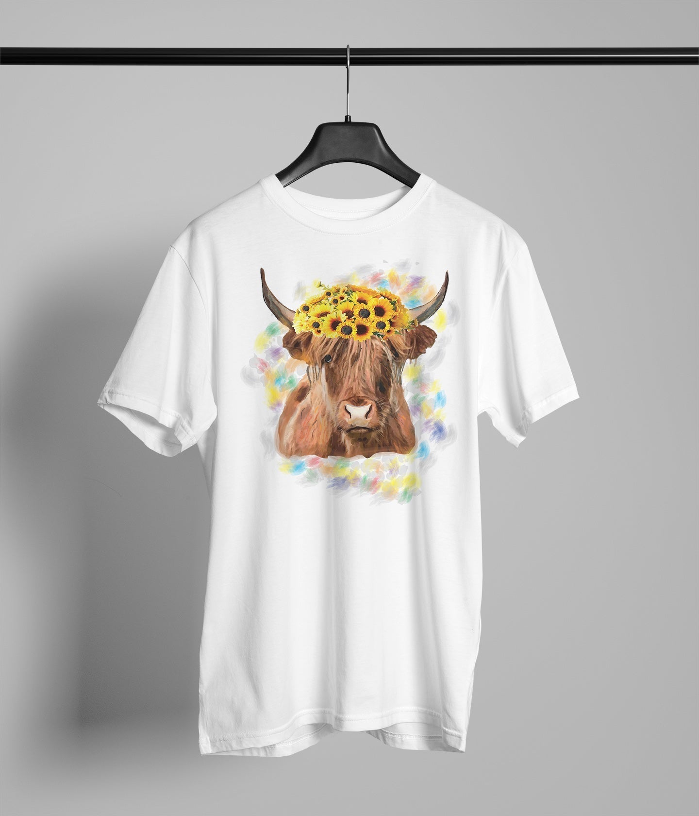 Cow with A Flower