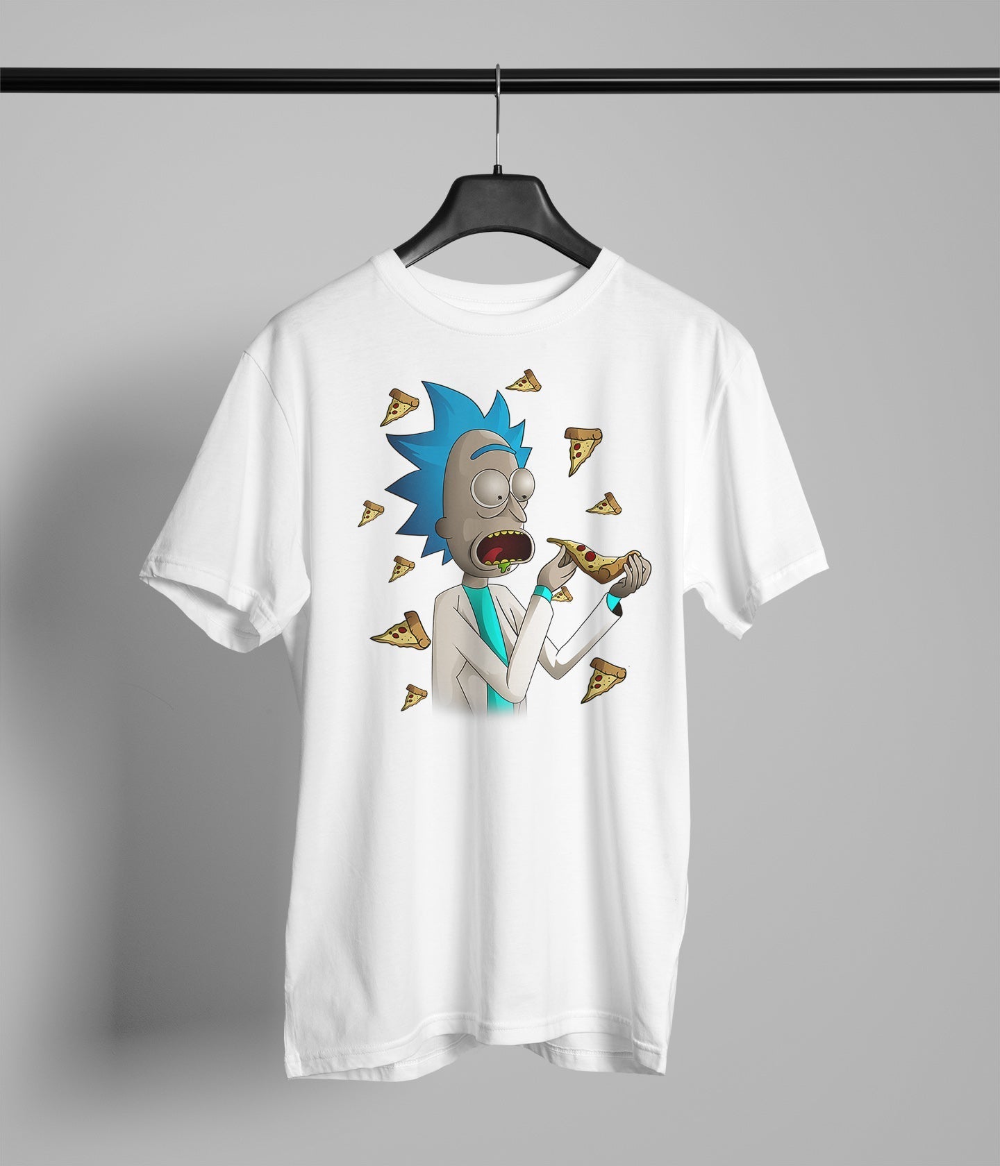 Eating Pizza Rick