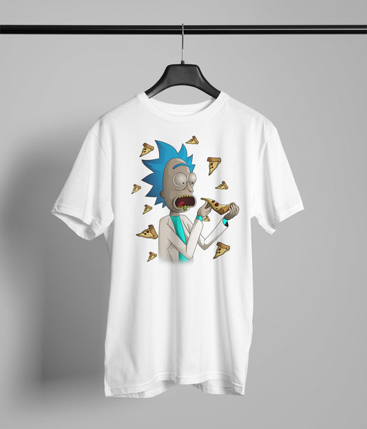 Eating Pizza Rick
