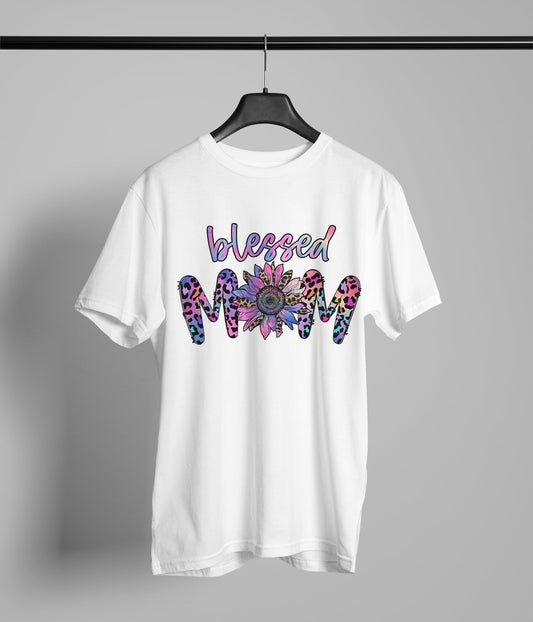 Blessed Mom Pink & Purple Leopard