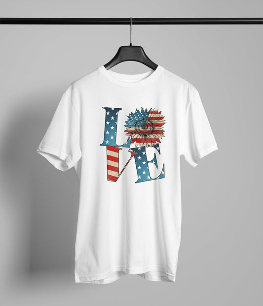 Patriotic Floral Love