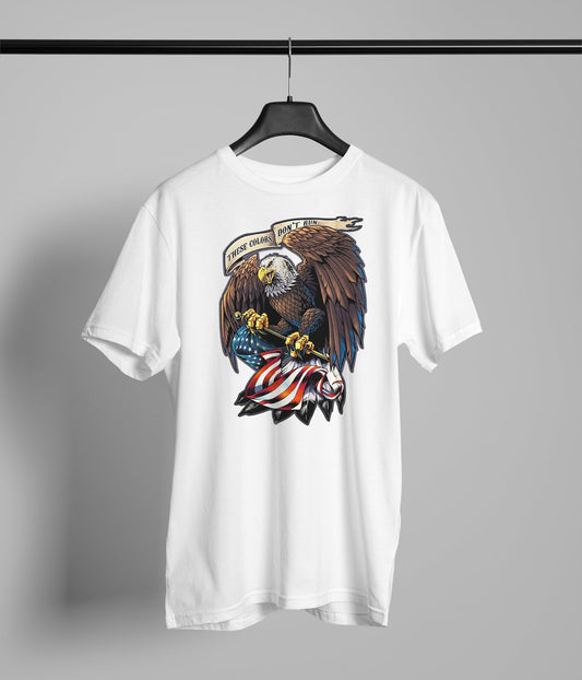 Eagle holding Flag