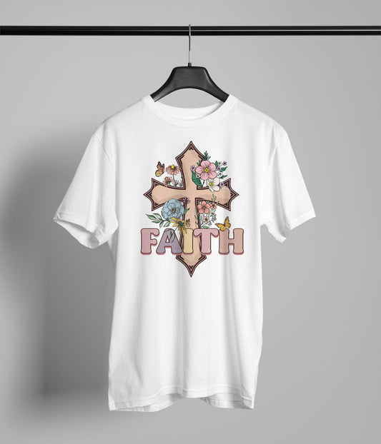 Faith Cross Flower