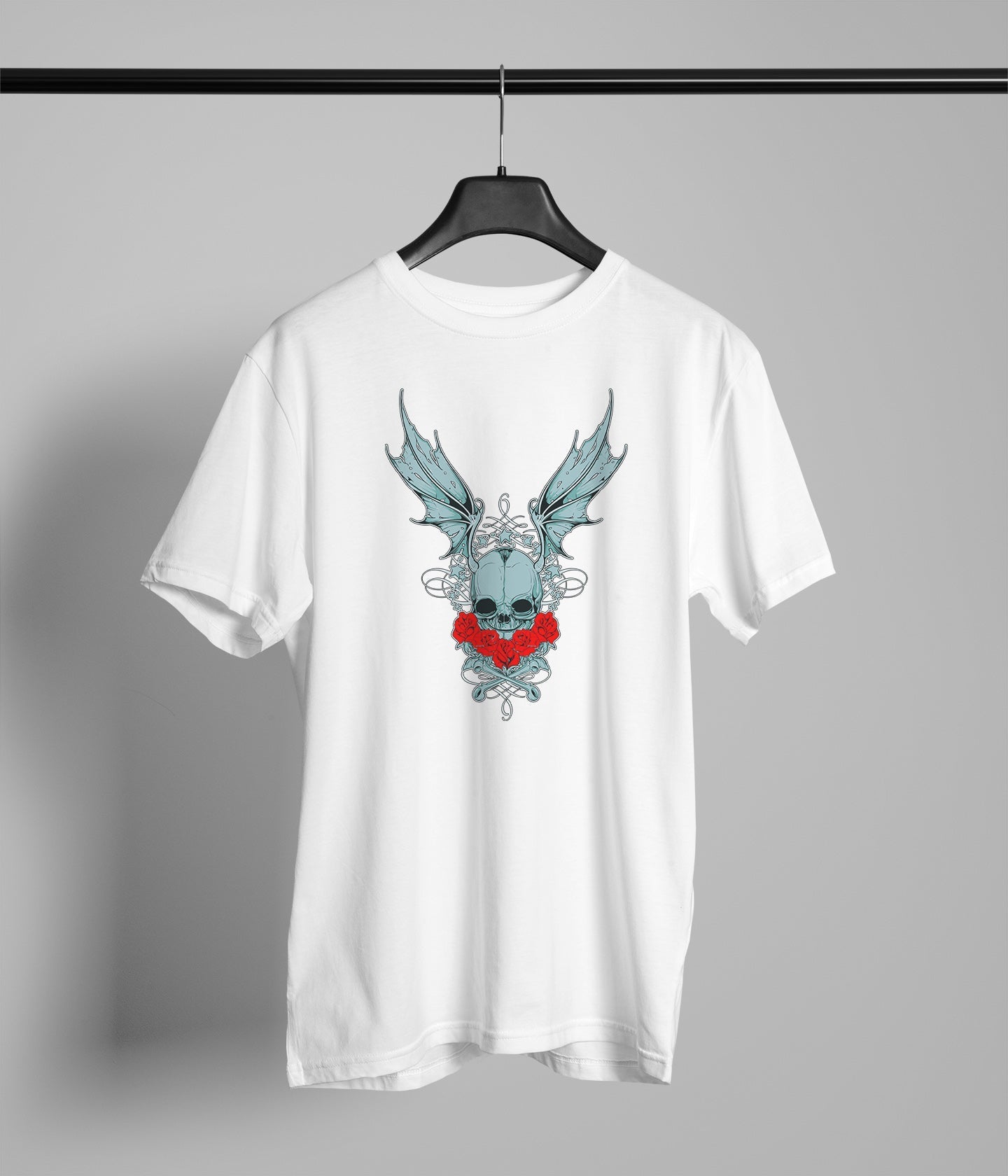 SKull Wings Rose